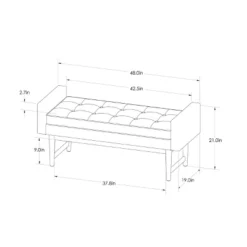 Verken Mid Century Modern Settee Bench - Threshold™ -Threshold Furnish Shop GUEST 55d19e28 11c4 43f4 9e3e 2403e25a998b