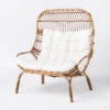 Wicker & Metal Outdoor Patio Chair, Egg Chair Natural - Threshold™ Designed With Studio McGee -Threshold Furnish Shop GUEST 563d0245 b681 46de b4bf d455c8c4ac02