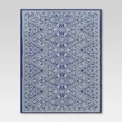 Tapestry Outdoor Rug Blue - Threshold™ -Threshold Furnish Shop GUEST 5659ba62 520f 4c00 af8e 5133536a767d