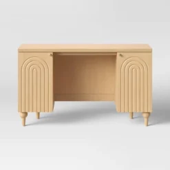 Arches Writing Desk With Storage Cabinets Natural - Threshold™ -Threshold Furnish Shop GUEST 569ecc58 2002 4e50 aa86 dd1b92bac1d3