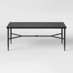 Searsburg Aluminum 6 Person Rectangle Slat Top Patio Dining Table, Outdoor Furniture - Black - Threshold™ -Threshold Furnish Shop GUEST 59045f3e df9a 4071 a4ab cabf4dd44091