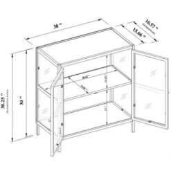 30" Crystal Cove Glass Cabinet Black - Threshold™ Designed With Studio McGee 7 30" Crystal Cove Glass Cabinet Black - Threshold™ Designed With Studio McGee -Threshold Furnish Shop GUEST 5b71f51a 7630 42b5 9e09 477102ac59f6