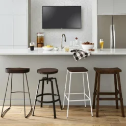 Halifax Farmhouse Wood Barstool - Threshold™ -Threshold Furnish Shop GUEST 5c2ad5e6 21b1 408f b694 ea2408655584 1