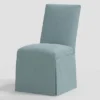 Samy Skirted Slipcover Dining Chair In Linen - Threshold™