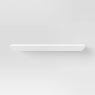 Wedge Shelf with Rod Bracket White - Threshold™ Wedge Shelf With Rod Bracket White - Threshold™ -Threshold Furnish Shop GUEST 5f03eba3 b57d 4242 9d22 27f55250e76b