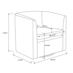 Vernon Upholstered Barrel Swivel Chair Light Brown Velvet - Threshold™ Designed With Studio McGee -Threshold Furnish Shop GUEST 5fe00eaa 81ff 454f b46c 0da142b5764f