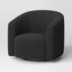 Aveline Large Scale Faux Shearling Swivel Chair - Threshold™ -Threshold Furnish Shop GUEST 63bd0d79 b97c 4583 a4df 36573807729d