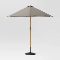 9'x9' Market Patio Umbrella - Light Wood Pole - Threshold™ -Threshold Furnish Shop GUEST 63fceac0 63ea 47a8 9bbc 8fa650bebfc2