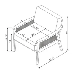 Westbury Cane Lounge Armchair Beige - Threshold™ -Threshold Furnish Shop GUEST 670f5171 f111 45d4 9304 c584b692719e