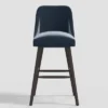 Geller Modern Counter Height Barstool In Shiny Velvet - Threshold™