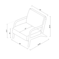 Esters Wood Armchair - Threshold™ 6 Esters Wood Armchair - Threshold™ -Threshold Furnish Shop GUEST 671b808a 0f51 4b1b 8bb1 34be7d271a3c