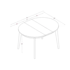 Astrid Mid-Century Round Extendable Dining Table - Threshold™ -Threshold Furnish Shop GUEST 67363663 bc12 48bd adb2 c9a5c8b71510