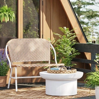 Suffield Wicker Patio Bench with Back - Threshold™ Suffield Wicker Patio Bench With Back - Threshold™ -Threshold Furnish Shop GUEST 67f43e73 8bce 4cbd 832b c80743a3241e