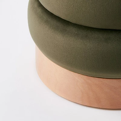 Clarkdale Channel Tufted Ottoman with Wood Base - Threshold™ designed with Studio McGee Clarkdale Channel Tufted Ottoman With Wood Base - Threshold™ Designed With Studio McGee -Threshold Furnish Shop GUEST 6b0f47ba dc03 48cc 8a01 bbb99d46752f