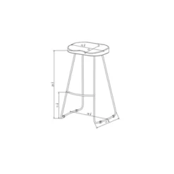 Hull Low Back Barstool Wood/Metal - Threshold™ -Threshold Furnish Shop GUEST 6c2e1477 e337 442b bbe5 b0d0bcb80346