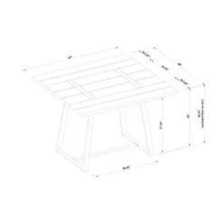 Brimfield Metal Base Extendable Dining Table Brown - Threshold™ -Threshold Furnish Shop GUEST 6cc89fd1 cd13 4a73 b61a b2b76aaf7bc1