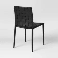 Wellfleet Woven Leather Metal Base Dining Chair - Threshold™ -Threshold Furnish Shop GUEST 6d59ee03 4e98 40d3 8283 9f9d59e1aec5