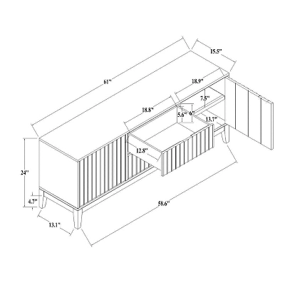 Thousand Oaks Wood Scalloped TV Stand for TVs up to 60" - Threshold™ designed with Studio McGee Thousand Oaks Wood Scalloped TV Stand For TVs Up To 60" - Threshold™ Designed With Studio McGee -Threshold Furnish Shop GUEST 6eb78357 bdca 4768 81d1 c6707913672b