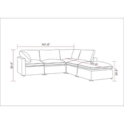 5pc Allandale Modular Sectional Sofa Set - Project 62™ 7 5pc Allandale Modular Sectional Sofa Set - Project 62™ -Threshold Furnish Shop GUEST 6fe5734f a99e 4188 b902 bcc9240740b5