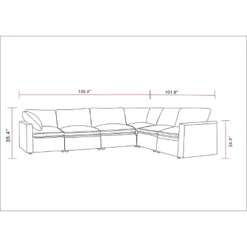 6pc Allandale Modular Sectional Sofa Set - Project 62™ -Threshold Furnish Shop GUEST 726a1934 b02b 4ad9 a72b c86219cb5c9d