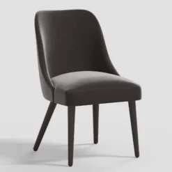 Geller Modern Dining Chair In Shiny Velvet Mystere - Threshold™ -Threshold Furnish Shop GUEST 77ecaaf8 9424 4be8 936e 60fc223142cc