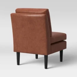 Gelbin Faux Leather Slipper Chair With Wood Legs - Threshold™ -Threshold Furnish Shop GUEST 79c6f7f3 f809 4654 bfbb 3f8fdad22532