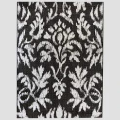 Garden Ikat Outdoor Rug Black - Threshold 5 Garden Ikat Outdoor Rug Black - Threshold -Threshold Furnish Shop GUEST 7a75eaef 317d 4f33 8f8f 6b88e002a83d