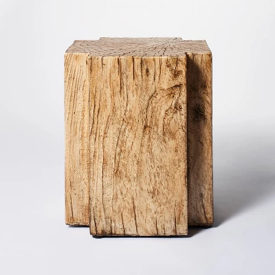 Indoor/Outdoor Faux Concrete Stump Accent Table Brown - Threshold™ designed with Studio McGee Indoor/Outdoor Faux Concrete Stump Accent Table Brown - Threshold™ Designed With Studio McGee -Threshold Furnish Shop GUEST 7b738e19 ff87 4bfd 8d5f 854ed824a5a5