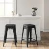 Set Of 2 Carlisle Backless Swivel Counter Height Barstool Matte Black - Threshold™ -Threshold Furnish Shop GUEST 7c302ba9 8d1e 4f3d ad91 f234c58b5fbf