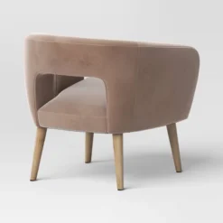 Barrel Open Back Accent Chair Velvet Camel - Threshold™ -Threshold Furnish Shop GUEST 7cda3f6e f279 4070 a7ef 92b757c1d401