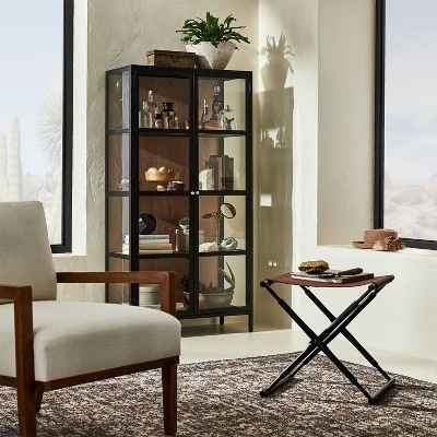 60" Crystal Cove Glass Cabinet Black - Threshold™ designed with Studio McGee 60" Crystal Cove Glass Cabinet Black - Threshold™ Designed With Studio McGee -Threshold Furnish Shop GUEST 7d73dfd1 b59b 4c14 aa6b 491e0b272e1a