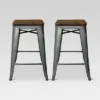 Set Of 2 Hampden Industrial 24" Counter Height Barstool Natural Metal - Threshold™ 1 Set Of 2 Hampden Industrial 24" Counter Height Barstool Natural Metal - Threshold™ -Threshold Furnish Shop GUEST 82056881 040b 4f31 a478 6063d0293902