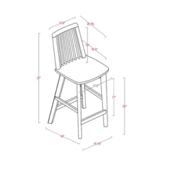 Linden Modified Windsor Wood Counter Height Barstool - Threshold™ Designed With Studio McGee -Threshold Furnish Shop GUEST 83440ad4 363c 45f5 885d 6fc3fbd62724