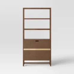 70.5" Warwick Storage Bookcase Brown - Threshold™ -Threshold Furnish Shop GUEST 85980270 0fc8 4a5b ba6e e66fa9ae95c9