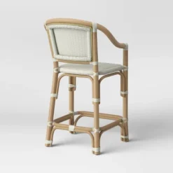 Parksley Rattan And Woven Counter Height Barstool White - Threshold™ -Threshold Furnish Shop GUEST 85a3cbc1 515c 4385 be24 e88f92678a50