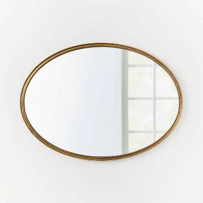 26" x 36" Oval Shape Antique Mirror Brass - Threshold™ designed with Studio McGee 26" X 36" Oval Shape Antique Mirror Brass - Threshold™ Designed With Studio McGee -Threshold Furnish Shop GUEST 85fc05a1 1747 4c0e ba5e d5fae5715021