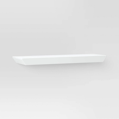 Wedge Shelf with Rod Bracket White - Threshold™ Wedge Shelf With Rod Bracket White - Threshold™ -Threshold Furnish Shop GUEST 8614ec0e bacc 4228 9a29 d978d929ce2a