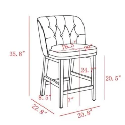 Winfall Tufted Barrel Counter Height Barstool Linen - Threshold™ -Threshold Furnish Shop GUEST 862591f2 c5d6 4cbd b107 373f25260e5a