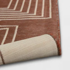 5'x7' Geometric Outdoor Rug Brown/White - Threshold™ -Threshold Furnish Shop GUEST 86bd6f8b 3d04 4c9f 930e a8f1974a5ce2