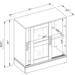 32" Promontory Sliding Glass 2 Door Cabinet - Threshold™ Designed With Studio McGee 8 32" Promontory Sliding Glass 2 Door Cabinet - Threshold™ Designed With Studio McGee -Threshold Furnish Shop GUEST 886a1690 8c08 4bfa 84cf 5fb1b76c3fe4