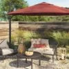 11'x11' Offset Patio Umbrella Sienna - Black Pole - Threshold™ -Threshold Furnish Shop GUEST 8bd5ea70 8133 4c11 b6d7 4e1e1be54d26
