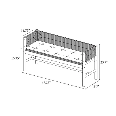 Elden Wood Bench with Woven Back and Loose Cushion Seat - Threshold™ designed with Studio McGee Elden Wood Bench With Woven Back And Loose Cushion Seat - Threshold™ Designed With Studio McGee -Threshold Furnish Shop GUEST 8f053347 15e4 4064 81c1 72a38bf0a4d6