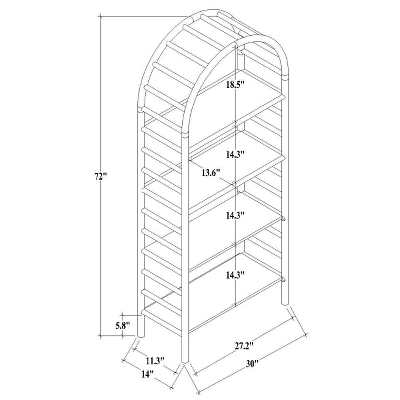 72" Holladay Curved Wooden Bookcase - Threshold™ designed with Studio McGee 72" Holladay Curved Wooden Bookcase - Threshold™ Designed With Studio McGee -Threshold Furnish Shop GUEST 907a020b f8bd 48ff ad78 2332a2c16f0a
