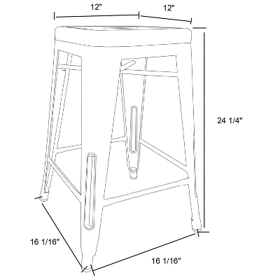 Set of 2 24" Carlisle Metal Counter Height Barstool - Threshold™ Set Of 2 24" Carlisle Metal Counter Height Barstool - Threshold™ -Threshold Furnish Shop GUEST 91e0f699 886c 4f22 8477 2dde73c1a713
