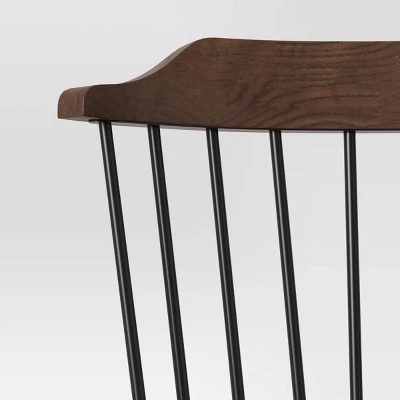 Delway Curved Back Mixed Material Dining Chair Walnut - Threshold™ Delway Curved Back Mixed Material Dining Chair Walnut - Threshold™ -Threshold Furnish Shop GUEST 951c12c9 d54a 4914 82d1 b9720caac2bd