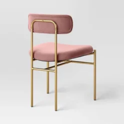 Orion Luxe Dining Chair With Brass Legs Blush Velvet - Threshold™ -Threshold Furnish Shop GUEST 95e896b0 31de 452f 9f0c 7e8bf7ba7238