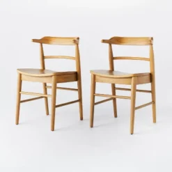 2pk Kaysville Curved Back Wood Dining Chair - Threshold™ Designed With Studio McGee -Threshold Furnish Shop GUEST 96181127 0bb6 41a1 999c 8f5d44c53b74