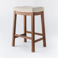 Candor Wood And Upholstered Saddle Counter Height Barstool - Threshold™ 9 Candor Wood And Upholstered Saddle Counter Height Barstool - Threshold™ -Threshold Furnish Shop GUEST 9752c844 5eab 4428 9bc4 84b07e39c310