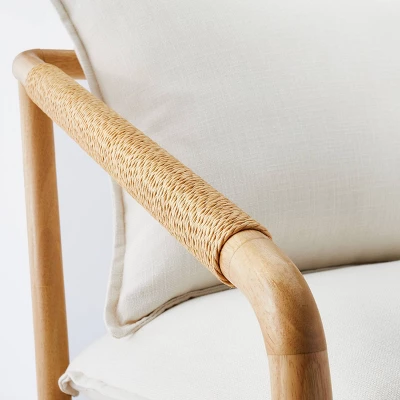 Ventura Upholstered Accent Chair with Wood Frame Natural - Threshold™ designed with Studio McGee Ventura Upholstered Accent Chair With Wood Frame Natural - Threshold™ Designed With Studio McGee -Threshold Furnish Shop GUEST 98662dff f5db 4a4f 8dae a4b4967b85d1