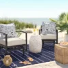 7'x10' Thin Stripe Rectangular Woven Outdoor Area Rug Navy/Ivory - Threshold™ -Threshold Furnish Shop GUEST 99056b4e 4e16 48ff 9189 51d21b2ccac8